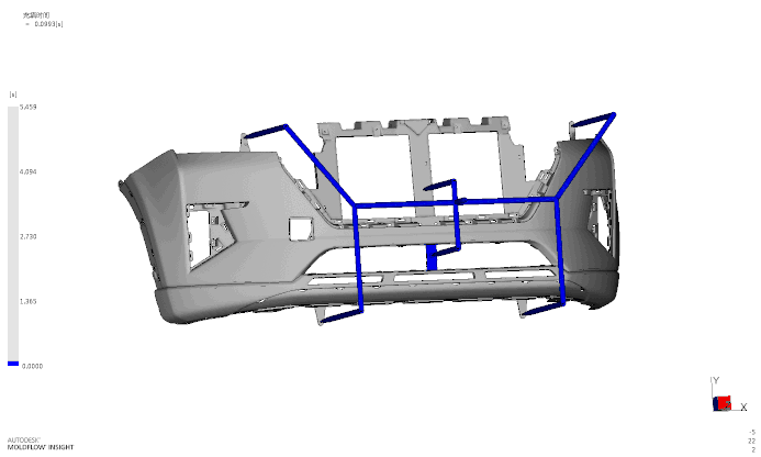 Калап за надворешен браник за автомобил за разделба со краток циклус од 42 секунди